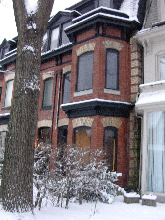 Photo: My house -- 'Big Trouble in Little China' -- on a snowy afternoon, December 14, 2003.