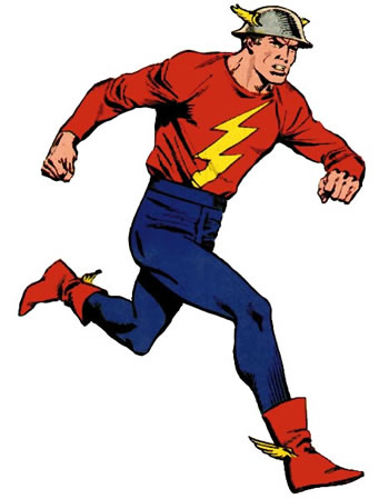 Photo: Jay Garrick, the 'Golden Age' Flash.