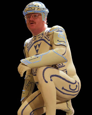 Photo: Jeff Maynard in his Tron costume.