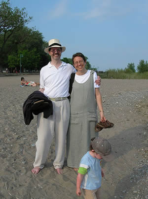 Photo: AKMA and Margarent Adam, on the beaches in Toronto.