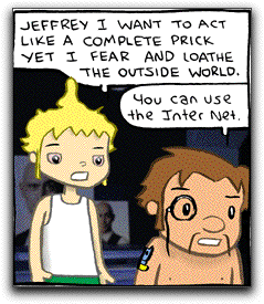 Comic: Panel from 'Overcompensating', Tuesday, June 7th, 2005.