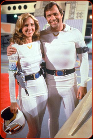Photo: Erin Gray as Wilma Dearing and Gil gerard as Buck Rogers.