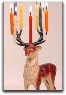 Photo: Reindeer menorah.