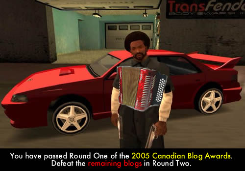 Graphic: Parody of a mission briefing from 'Grand Theft Auto: San Andreas'.