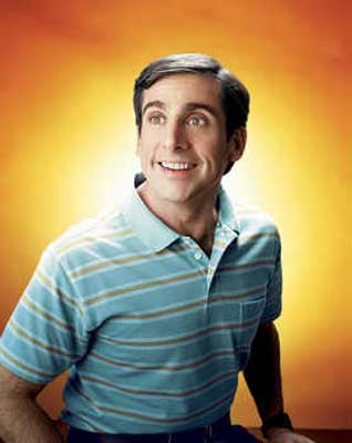 Promotional poster image for 'The Forty Year Old Virgin'.