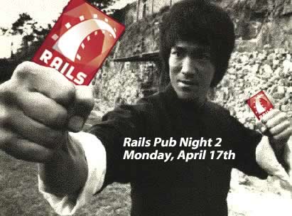 Bruce Lee promotes Rails Pub Night in Toronto!