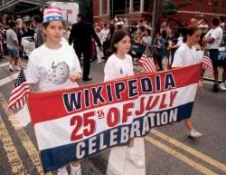 Wikipedia parade celebrating 750 years on American Independence on July 25th.