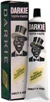 Box and tube of 'Darkie' toothpaste.