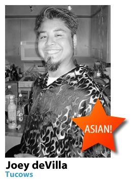 Joey deVilla, Tucows: Asian!