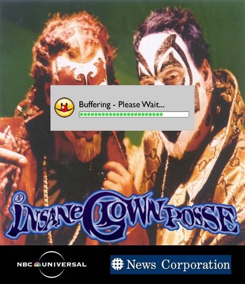 Insane Clown Posse, featuring News Corporation and NBC Universal.