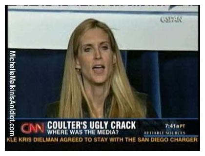 CNN screen capture: 'Coulter's Ugly Crack: Where was the media?'