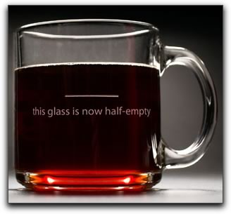 The pessimist's mug.