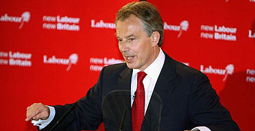 British Prime Minister Tony Blair.
