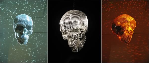 Preview image of a disco ball shaped like a skull