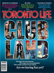 Cover of the “Clubland” issue of Toronto Life