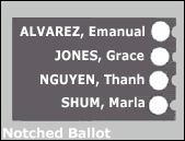 Sample provincial election ballot