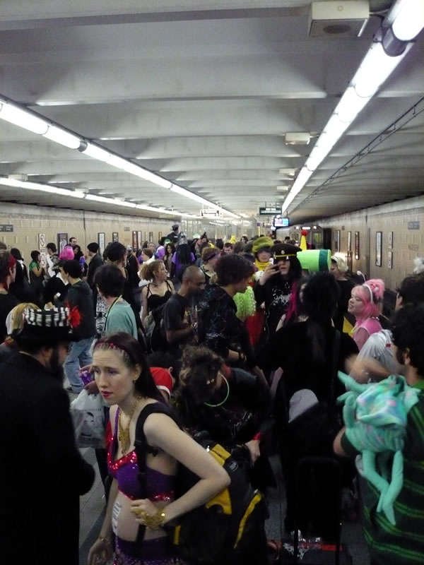 Warden station full of Hallowe’en partiers