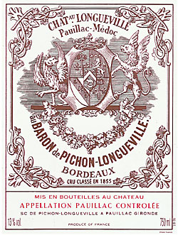 Chateau Pichon-Longueville label