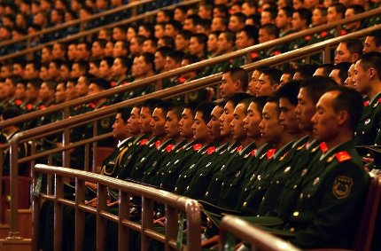 Chinese Army in an assembly