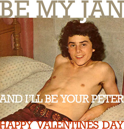 “Be my Jan and I’ll be your Peter”