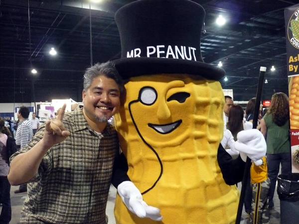 Joey deVilla and Mr. Peanut