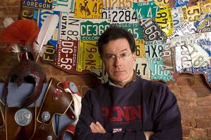 Stephen Colbert...in a sweatshirt?