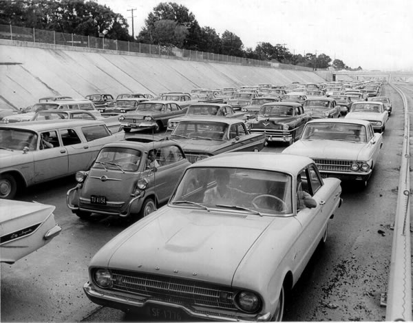 1960s traffic jam