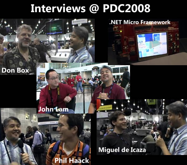 Photos of the people I interviewed at PDC2008