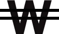 The whuffie sign: a W with two vertical lines