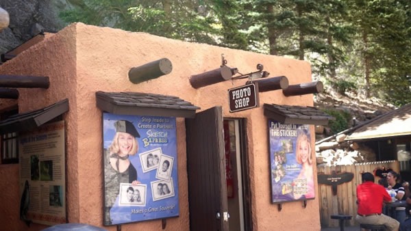 An adobe hut functioning as a photo development store