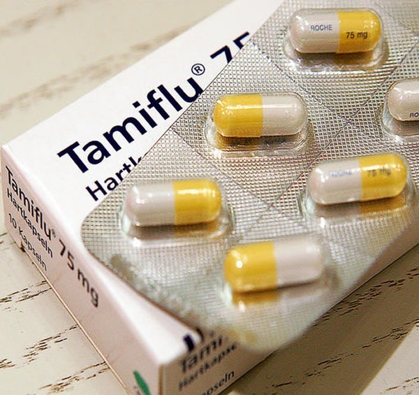 Tamiflu capsules and box