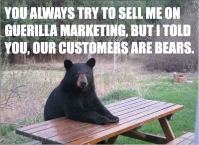 our customers are bears