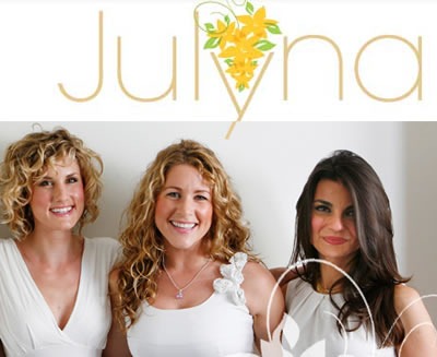 "Julyna": Screenshot of the "Julyna" logo and a portion of the page