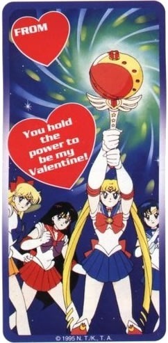 Sailor Scouts: "You hold the power to be my valentine!"