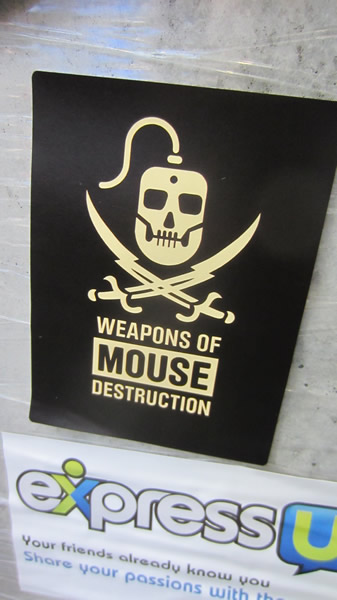 Poster: "Weapons of Mouse Destruction"