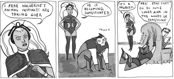 Kate Beaton's Wolverine send-up