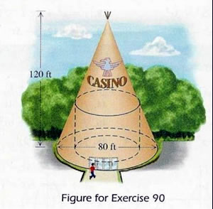 Illustration from math textbook showing a teepee labelled "Casino"