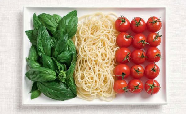food as flags - italy