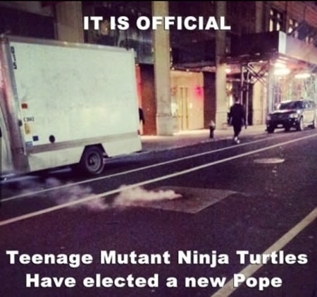 teenage mutant ninja turtles elect new pope