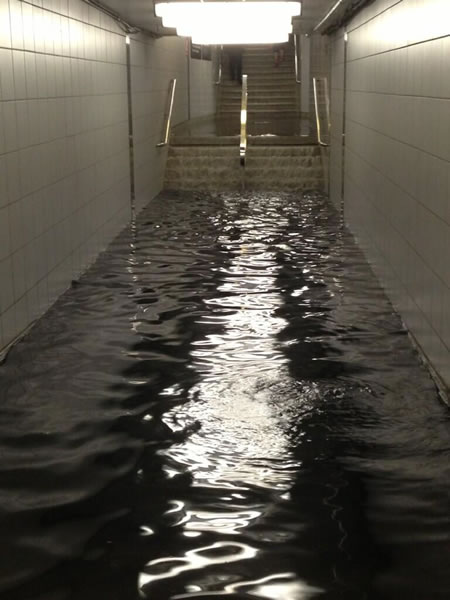flooded ttc station
