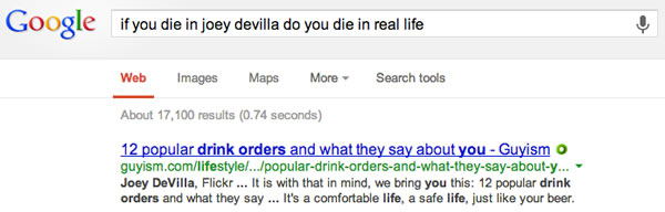 if you die in joey devilla do you die in real life