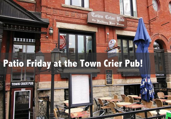 patio friday at the town crier pub