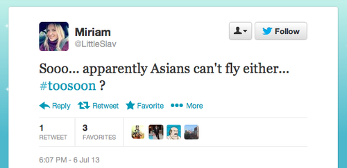 racist tweet 2 - miriam