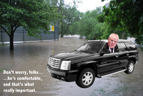 rob ford in escalade