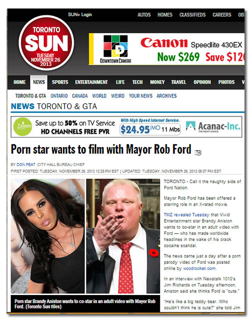 porn star wants to film with mayor rob ford