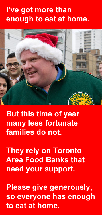 rob ford food bank idea