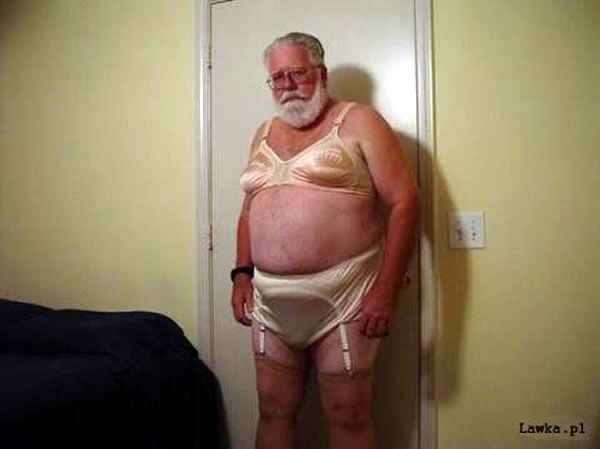 sad women's underwear santa