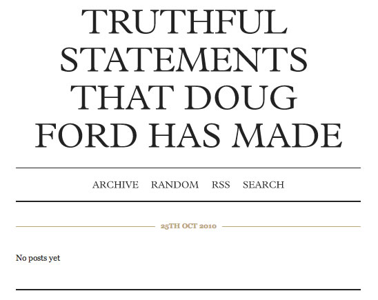 truthful statements that doug ford had made