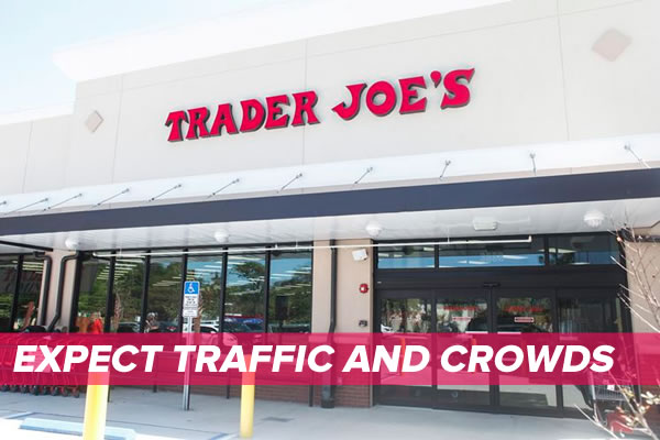 trader joe's tampa - traffic and crowd