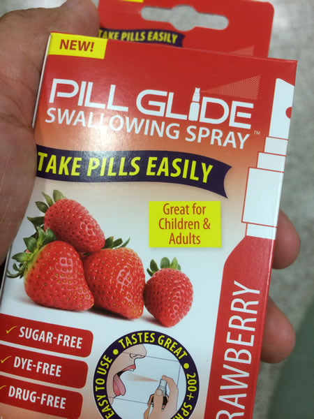 pill glide swallowing spray